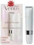 Gillette Venus Intimate Grooming Womens Electric Razor, Bikini Trimmer for Pubic Hair and Skin, Includes 1 Womens Razor, 1 Comb, 1 AA Battery