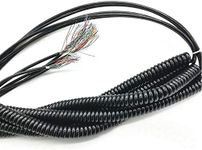 26 Cores Industrial Spring Spiral Coiled Cable CNC Handheld Encoder Manual Pulse Generator MPG 5-6m Length