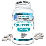 Quercetin Supplement 500 mg Extra Strength. 60-Day Supply, 120 Vegan Capsules