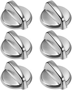 Blutoget Upgraded WB03T10284 PS2321076 Burner Control Knobs 6 Pack Fit for General Electric GE Range/Stove/Oven Knob - WB03T10284 Ge Appliance Knob Replaces 1373043 AP4346312 AH2321076 EAP2321076