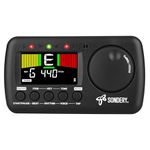 Sondery Digital Metronome Tuner 3 in 1, English Vocal Counting Metronome with Tap Tempo Chromatic Tuner Tone Generator Rechargeable Suitable for All Instruments