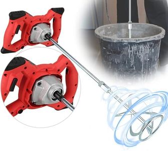 Agitator - Mezclador de cemento industrial (2100 W, 2 marchas, arranque suave, con agitador de mortero y pala de cemento)