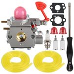 Carbhub WT-875 Carburetor for Craftsman Poulan Pro Blower BVM200C BVM200VS P200C GBV325 P325 with Fuel Line Filter Gasket Spark Plug Replace 545081855 WT-875 WT-875A