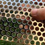 FengYoo Perforated Metal Sheets-Expanded & Perforated Sheets-Perforated Stainless Steel Sheet-20GA 0.32" Hole 1/3"（ About 8mm）23.6" X11.8"-Metal Mesh Sheet for Ventilation and Fume Filtration