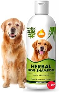 BOLTZ Herbal Dog Shampoo 1000 Milliliter, Natural Neem Extracts, Aloe Vera, Anti-Fungal, Anti-Itching Formula, Tick Free Shampoo, Ph Balanced, Healthy Skin, Shiny Coats, Suitiable For All Dogs Breed