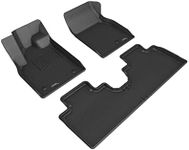 3D MAXpider All-Weather Floor Mats for Ford Mustang Mach-E 2021 2022 Custom Fit Car Floor Liners, Kagu Series (1st & 2nd Row, Black)