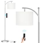 Ambimall Floor Lamp with Remote Control(Sliver)