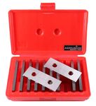 Accusize Industrial Tools 1/8" Thick Matched Pairs, 4" Overall Length,10-Pair Precision Parallel Set, EG10-1404