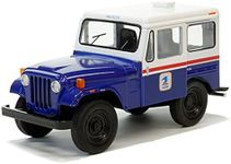 United States Postal Mail Truck 1971 Jeep DJ-5B Blue Edition Die Cast Model Toy Car 1:26 Scale