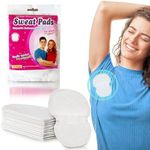 Scholazs Disposable Underarm Sweat Pads for Men | Women – Highly Absorbent, Cotton, Anti-Allergic, Anti-Bacterial, and Odor-Control Underarm Sweat Pads, Peel-off (pack of 50)