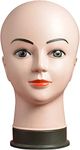 SRR Sita Ram Retails Dummy Mannequin Head Display and Presentation Face Skin Colour (Female) Best for Display of Sunglasses, Hair, Wig, Stoles, Scarfs, Caps, Hats, etc.