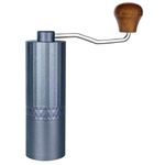 RSNMocha Manual Coffee Grinder,Capacity 25g Hand Coffee Grinder with Adjustable Conical Stainless Steel Burr,French Press Espresso to Coarse Coffee Grinder for Kitchen (Dark Blue, 156 X 50MM)