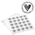 250 Count Heart Stickers for Greeti