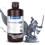 ANYCUBIC 3D Printer Resin, ABS-Like Resin Pro 2 with Enhanced Strength and Toughness, Performance far Superior to ABS-Like Resin, Low Odor, Wide Compatible for All Resin 3D Printers (Grey, 1kg)