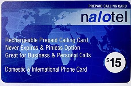 Phone Card for International & up to 415 Domestic Minutes, Prepaid Calling Card for Cell Phones, Home Phones & Payphones