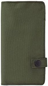 LIHITLAB Slim Pen Case, 7.5 x 4.3, Olive (A7585-22)