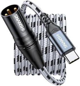 SNANSHI USB C to XLR Cable 6.6 ft, USB Type C to XLR Male Output Cable for Amplifier, Speaker, Mixer Console, etc