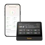 Temtop Air Quality Monitor PM2.5 PM10 Temperature Humidity Detector P Series with Temtop WiFi Air Quality Monitor M100 2nd (M100 2nd (Host))
