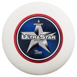 Discraft Discraft USA Ultimate Center Print Super Color Ultra-Star 175g Ultimate Flying Disc - White