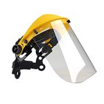 Oregon Q515063 Browguard and Polycarbonate Visor Combination, Adjustable Safety Face Shield, Yellow