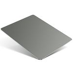 TERRATUTOR Aluminum Mouse Pad with Non-Slip Rubber Base and Micro Sand Blasting Alloy Surface for Fast and Accurate Control | Gray