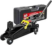 BIG RED AT820014SB Torin Hydraulic Trolly Service/Floor Jack with Blow Mold Carrying Storage Case, 1.5 Ton (3,000 lb) Capacity, Black