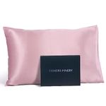 Fishers Finery Luxury 100% Pure Mulberry Silk Pillowcase, Our 25mm Silk Is the Most Luxurious Available at any Price, (English Rose, King)