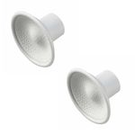 newlifeapp 9-1159 Premium Quality BI-FOLD Door Pull KNOB, White, Plastic (Pack of 2)