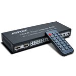 4K@30hz 6X2 HDMI True Matrix SPDIF Splitter with ARC/PIP Function| HDMI Audio Extractor,2.0CH/ 5.1CH/ ADV Audio Mode| SPDIF or 3.5mm Headphone Audio Output