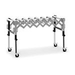 MSW Roller Table Roller Conveyor Table 130kg 147cm 9 Rollers Adjustable Folding MSW-RT-130 (Iron Frame, Castors, 4 Legs, Height Adjustable 60-92cm)