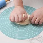 Baking mat for Rolling Pizza Base Cookies and rotis Round Shape Silicone Rolling mat Dough Rolling