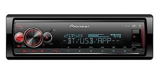 Pioneer MVH-S520DAB 1-DIN receiver with DAB/DAB+, Bluetooth, multi colour illumination, USB, Spotify, Pioneer Smart Sync App and compatible with Apple and Android devices.