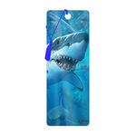 3D LiveLife Bookmark - Great White Delight from Deluxebase. A Shark Bookmark with lenticular 3D Artwork Licensed from Renowned Artist Jerry LoFaro