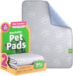 IMPROVIA® Reusable Puppy Pad – Waterproof, Extra-Absorbent, Washable Pee Pad for Dog Training, Whelping, & More – Protect Your Floors & Pet with Quick-Drying Potty Pad. (2 Pack - 18x24)