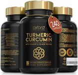 Advanced Turmeric Capsules High Strength 3000mg, Ginger & Black Pepper | ONE per Day | 8 Month Supply | Turmeric and Black Pepper Capsules Locally Made in UK | Tumeric Supplement Joints