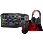 Redragon S101 Wired RGB Backlit Gaming Keyboard and Mouse, Gaming Mouse Pad, Gaming Headset Combo All in ONE PC Gamer Bundle