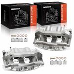 A-Premium Brake Caliper with Bracket Replacement for Ford F-150 2010-2011 Expedition Lincoln 2010-2019 Front Left and Right 2-PC