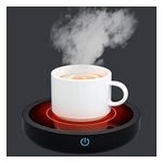 DoubleCare Coffee Mug Warmer for Desk & Coffee Warmer(Up to 176°F/80℃), Electric Beverage Warmer with 3 Temperatures Setting, Cup Warmer Plate for Cocoa, Tea, Water, Milk, Christmas Gift