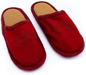 Tibetan Socks Wool Felt House Slipper, Red M