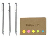 Zebra Techo TS-3 Mini Mechanical Pencil for Notebook, 0.5mm, 3-pack, Sticky Notes Value Set