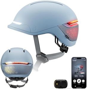 UNIT 1 FARO Smart Helmet | Front & Rear Lights | Bicycle Certified, E-Bike, Scooter | Crash Alert | Nav Remote Included w/Turn Signals & Automatic Brake Lights | iOS & Android App (Stingray, Small)