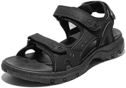 DREAM PAIRS Women's Walking Sport Athletic Sandals Comfort Open Toe Casual Outdoor Hiking Summer Shoes,Size 9,Black,SDSA2401W
