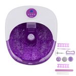 Sensio Luxury Foot Spa Massager Pedicure Bath - Digital Touch Screen Temperature Control – Nine Pedicure Plus Three Massage Accessories - Pamper Your Feet with Heat, Bubbles and Massaging Tools