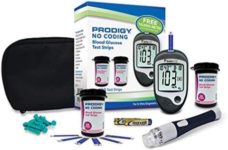 Prodigy Glucose Monitor Kit - Includes Prodigy Meter, 100ct test strips, 10ct Lancets, Lancing device, Carrying Case, Log Book