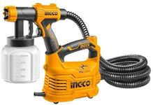 INGCO Ingco Electric HVLP Paint Sprayer Gun 500W Ingco Portable Spraying Machine Shoulder Mountable Fast Air Painting Tool HVLP Sprayer HVLP500 Electric Fan Sprayer (Yellow)