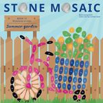 STONE MOSAIC. Book 15. Summer Garden. Adult Color by number book. Black background. 30 pictures to color: Activity Coloring Book for Adults Relaxation and Stress Relief. Easy coloring.