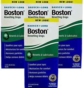 Bausch + Lomb Boston Rewetting Drops - 0.33 oz, Pack of 4