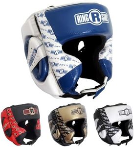 Ringside Apex Headgear, Blue/White, L/XL