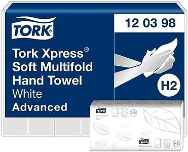 Tork Express Toalla de Mano Entreplegada Suave Blanco H2, Advanced, Toallas de papel plegadas para dispensador, Absorbente, Suave, 2 capas, 21 x 180 servicios, 120398