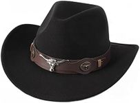 IBLUELOVER Women Cowboy Hat Wool Fe